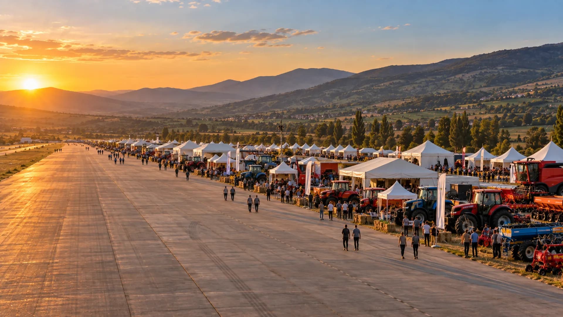 Festival alanındaki stant sıraları